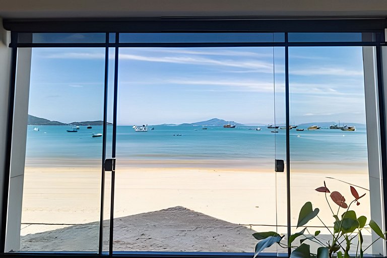 pé na areia e descanso em família