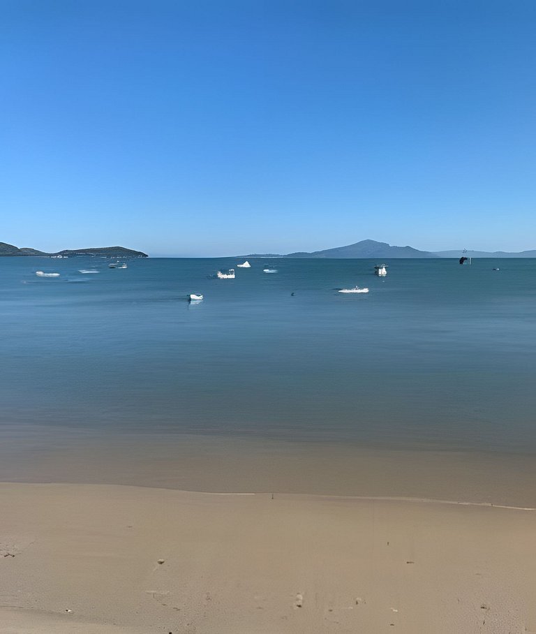 pé na areia e descanso em família